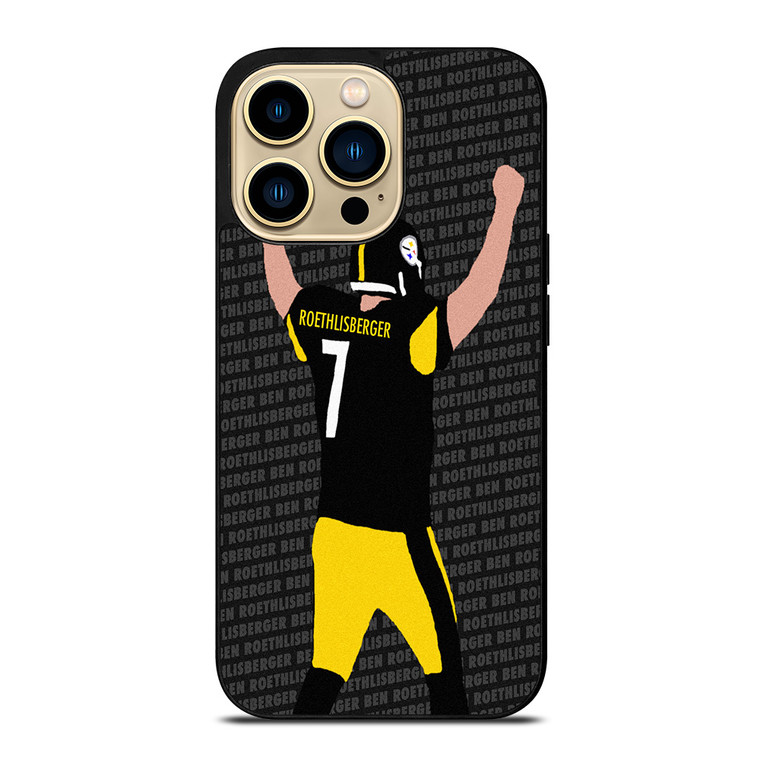 BEN ROETHLISBERGER PITTSBURGH STEELERS CARTOON iPhone 14 Pro Max Case Cover