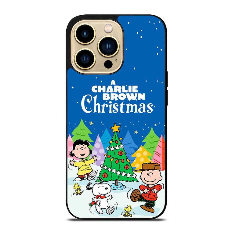 CHARLIE BROWN SNOOPY CHRISTMAS CARTOON iPhone 14 Pro Max Case Cover