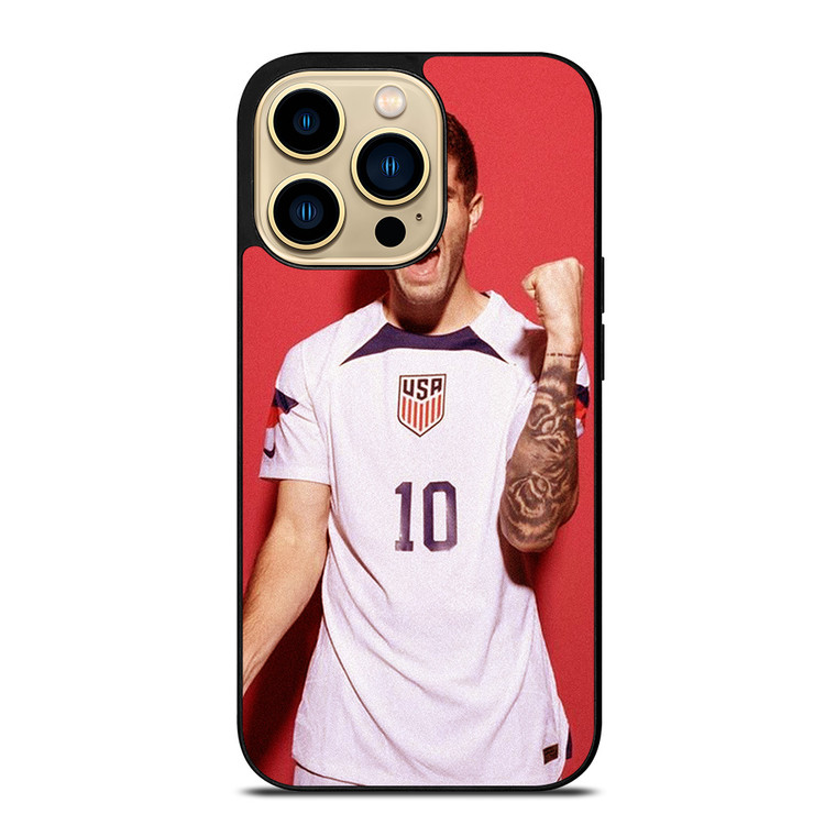 CHRISTIAN PULISIC USMNT SOCCER iPhone 14 Pro Max Case Cover