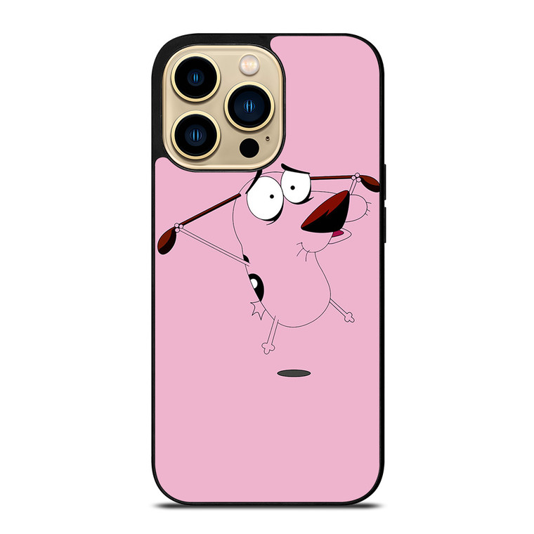 COURAGE THE COWARDLY DOG FLAT iPhone 14 Pro Max Case Cover