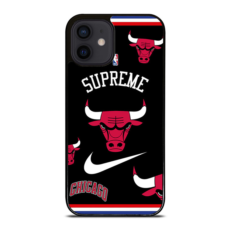 CHICAGO BULLS NBA X SUPREME NIKE iPhone 12 Mini Case Cover