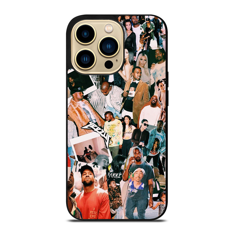 KANYE WEST RAPPER COLLAGE iPhone 14 Pro Max Case Cover