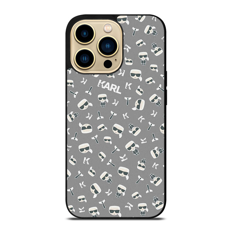 KARL LAGERFIELD PATTERN iPhone 14 Pro Max Case Cover