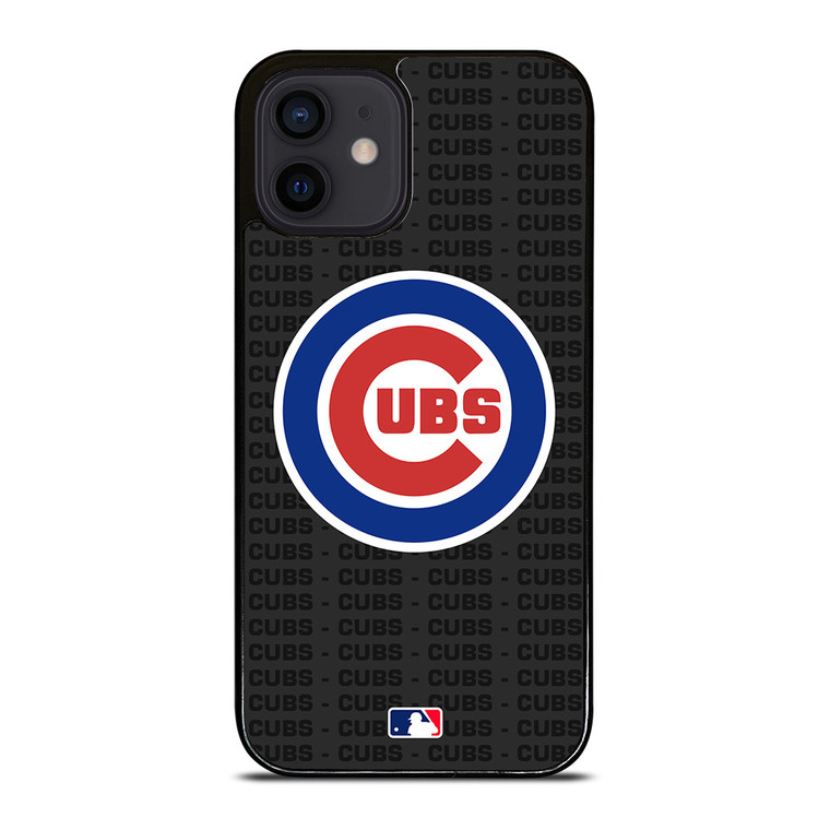 CHICAGO CUBS BASEBALL BLACK iPhone 12 Mini Case Cover