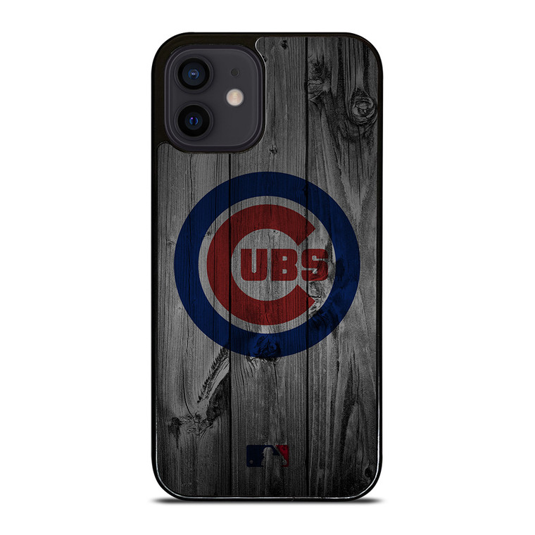 CHICAGO CUBS BASEBALL MLB WOOD LOGO iPhone 12 Mini Case Cover