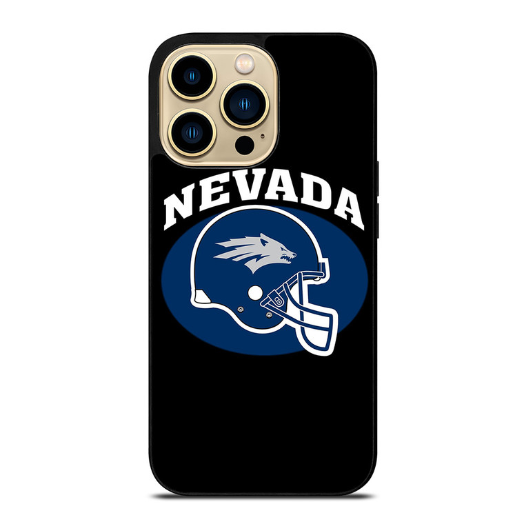 NEVADA WOLF PACK FOOTBALL HELMET iPhone 14 Pro Max Case Cover