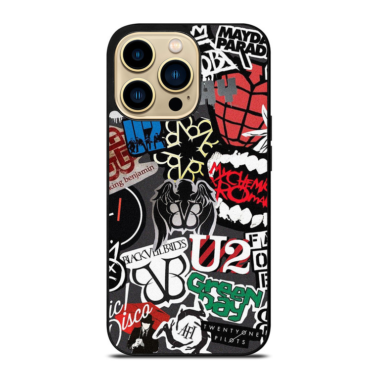 PUNK ROCK BAND COLLAGE iPhone 14 Pro Max Case Cover