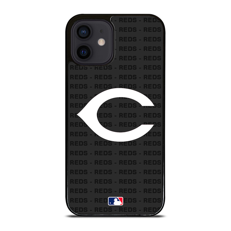 CINCINNATI REDS BASEBALL BLACK iPhone 12 Mini Case Cover