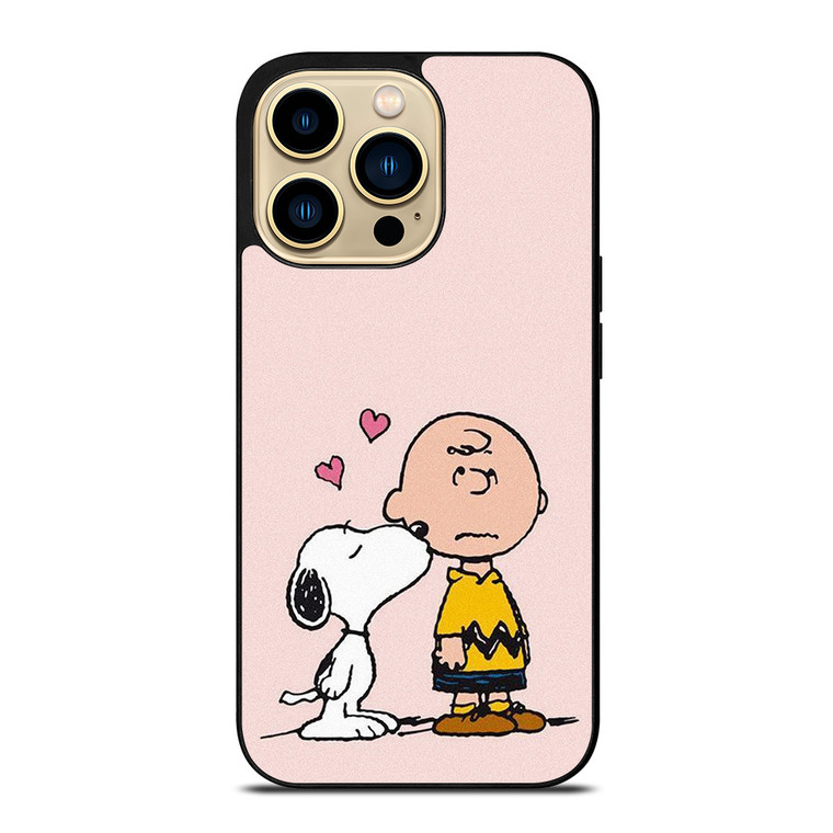 SNOOPY CHARLIE BROWN LOVE iPhone 14 Pro Max Case Cover