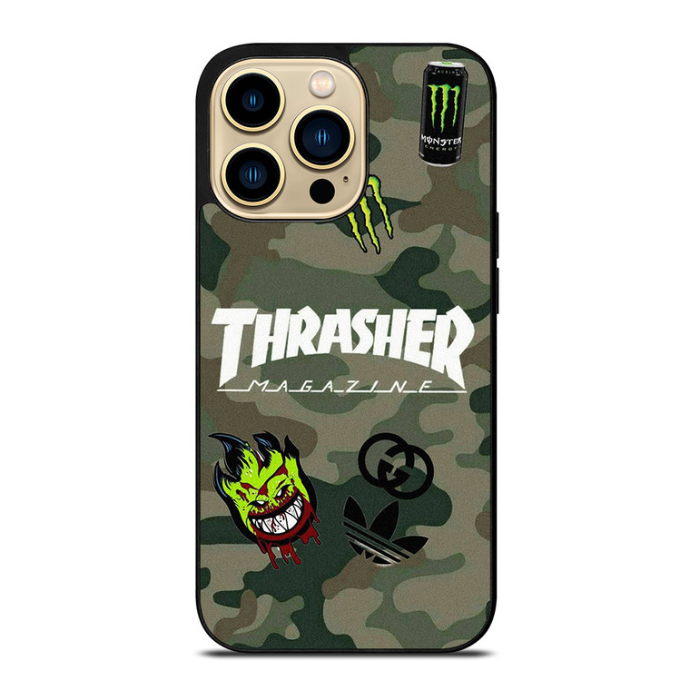 THRASHER SKATEBOARD CAMO COLLAGE iPhone 14 Pro Max Case Cover