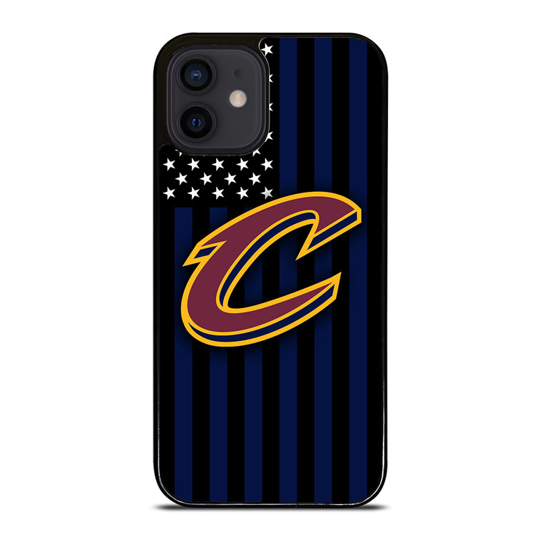 CLEVELAND CAVALIERS NBA USA FLAG iPhone 12 Mini Case Cover