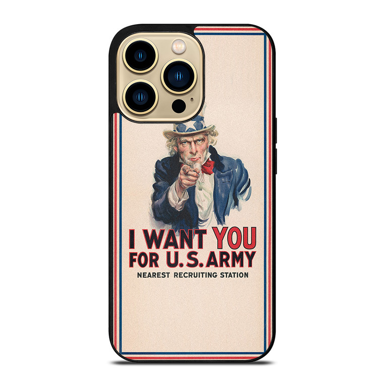 UNCLE SAM UNITED STATES ARMY iPhone 14 Pro Max Case Cover