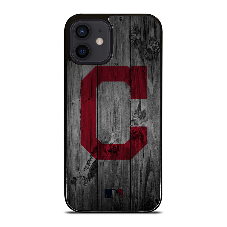 CLEVELAND GUARDIANS BASEBALL MLB WOOD LOGO iPhone 12 Mini Case Cover