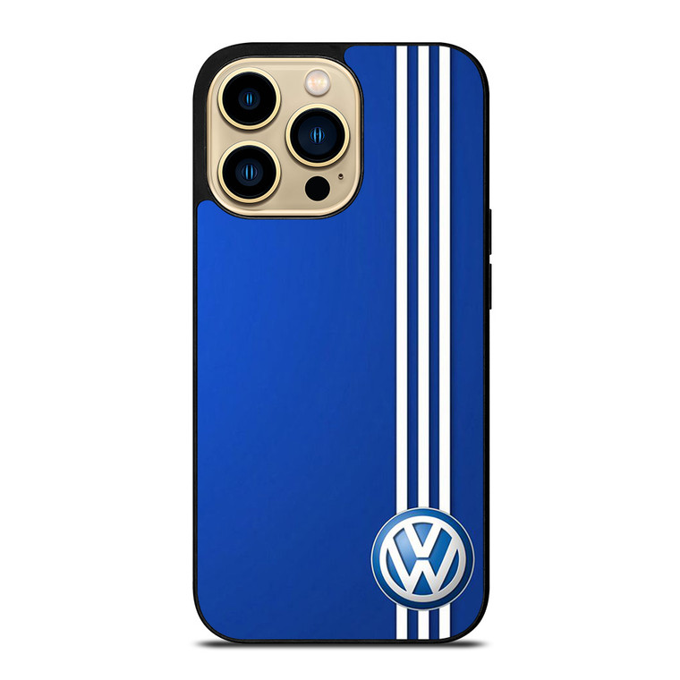VOLKSWAGEN BLUE STRIPE LOGO iPhone 14 Pro Max Case Cover
