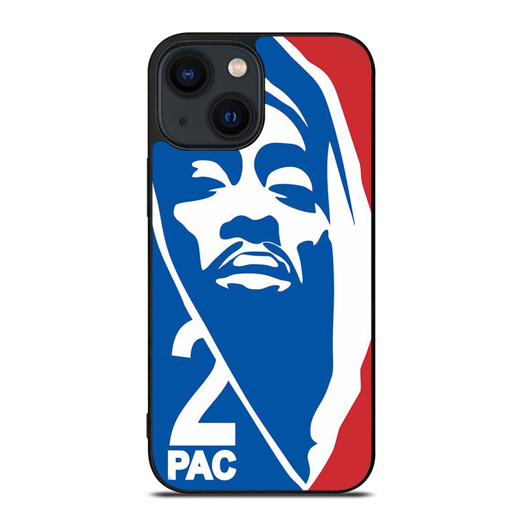 2PAC TUPAC SHAKUR NBA LOGO iPhone 14 Plus Case Cover