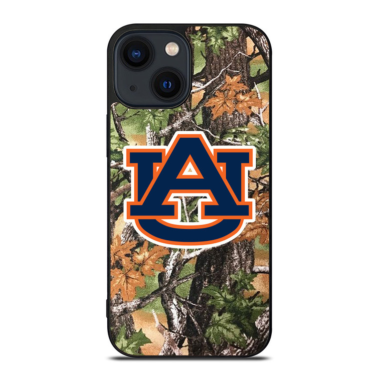 AUBURN TIGERS CAMO LEAF iPhone 14 Plus Case Cover