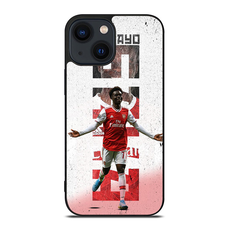 BUKAYO SAKA ARSENAL FC iPhone 14 Plus Case Cover BUKAYO SAKA ARSENAL FC iPhone 14 Plus Case Cover