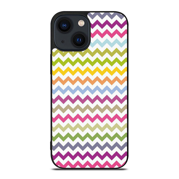 CUTE CHEVRON COLORFUL iPhone 14 Plus Case Cover