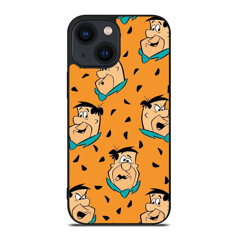 FRED FLINTSTONE CARTOON PATTERN iPhone 14 Plus Case Cover