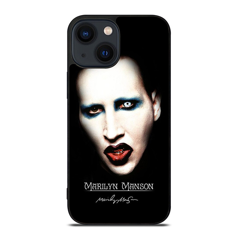 MARILYN MANSON SINGER SCARY iPhone 14 Plus Case Cover