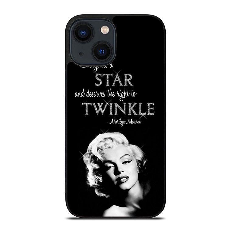 MARILYN MONROE BLACK QUOTES iPhone 14 Plus Case Cover MARILYN MONROE BLACK QUOTES iPhone 14 Plus Case Cover