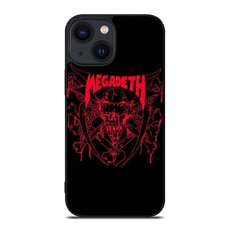 MEGADETH METAL BAND LOGO iPhone 14 Plus Case Cover MEGADETH METAL BAND LOGO iPhone 14 Plus Case Cover