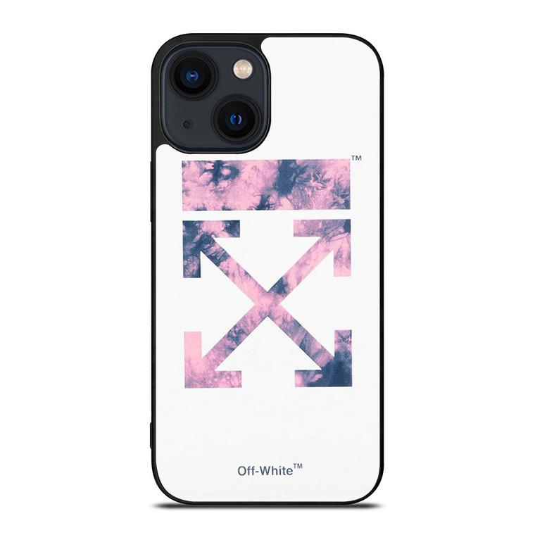 OFF WHITE PURPLE MARBLE iPhone 14 Plus Case Cover