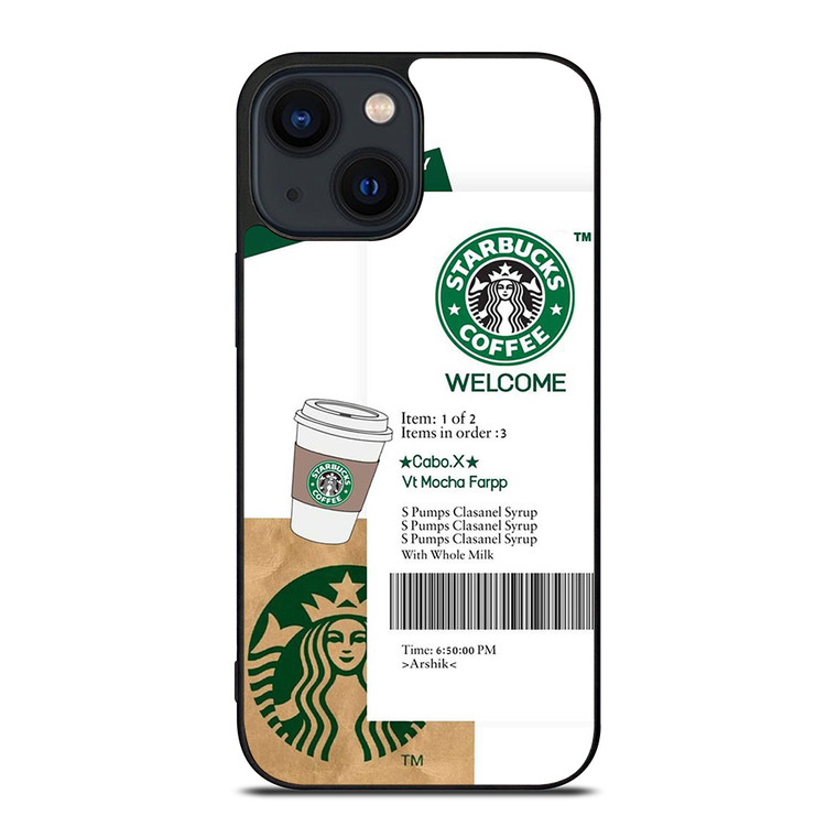 STARBUCKS COFFEE BILLS iPhone 14 Plus Case Cover