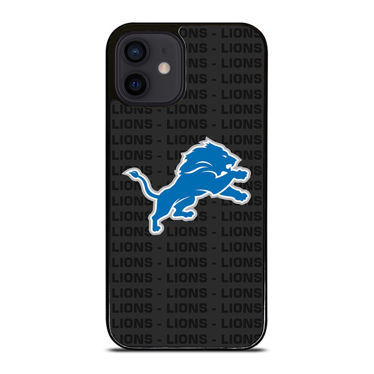 DETROIT LIONS FOOTBALL TEXT iPhone 12 Mini Case Cover