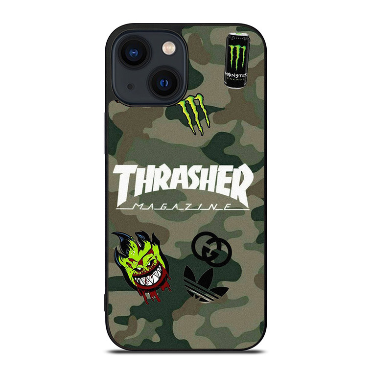 THRASHER SKATEBOARD CAMO COLLAGE iPhone 14 Plus Case Cover