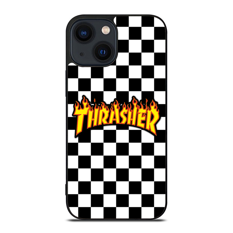 THRASHER SKATEBOARD CHECKERBOARD iPhone 14 Plus Case Cover