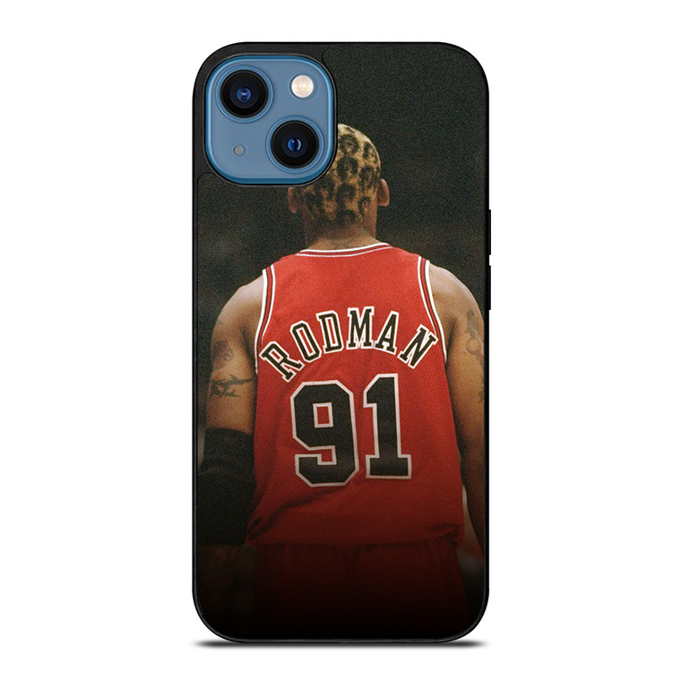DENNIS RODMAN CHICAGO BULLS NBA 2 iPhone 14 Case Cover