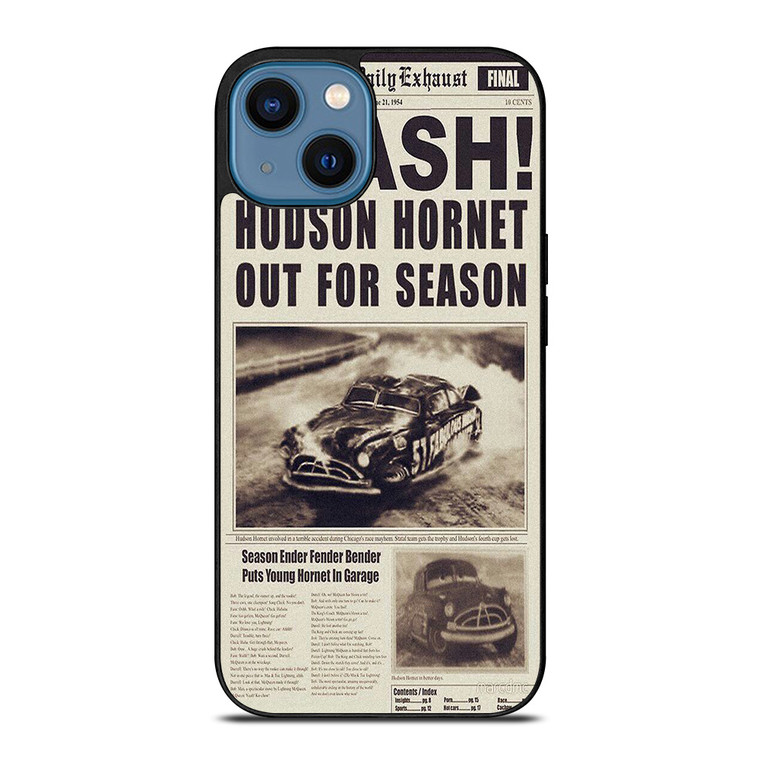 DOG HUDSON HORNET CARS MAGAZINE iPhone 14 Case Cover