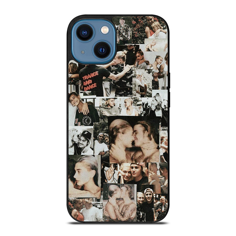 JUSTIN AND HAILEY BIEBER COLLAGE 2 iPhone 14 Case Cover