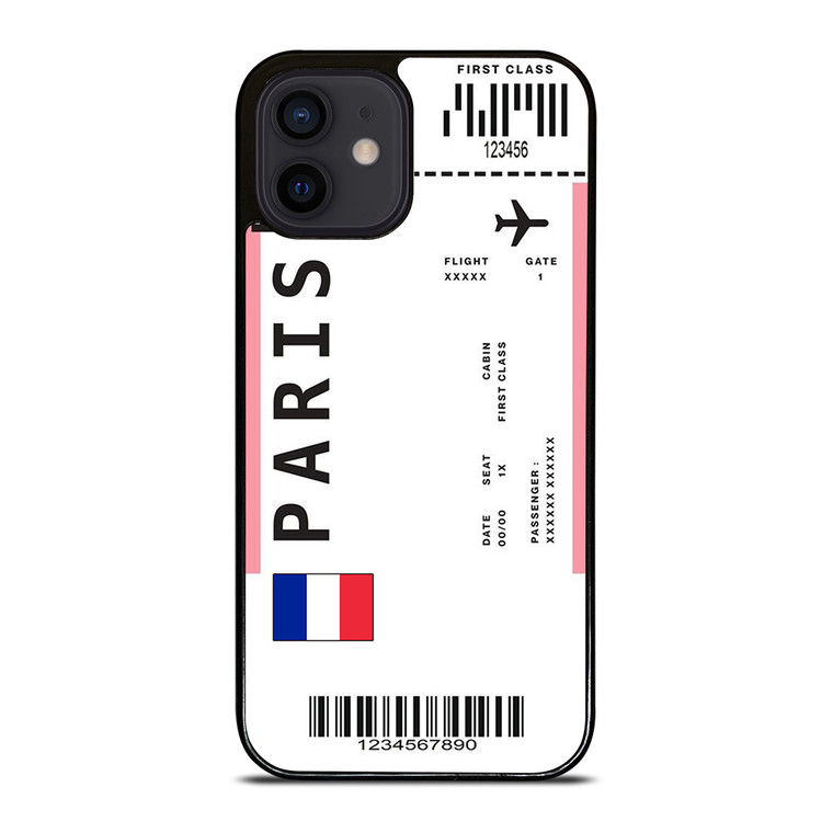 FLIGHT TICKETS FRANCE PARIS iPhone 12 Mini Case Cover