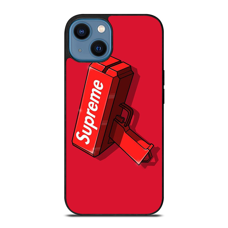 SUPREME MONEY GUN iPhone 14 Case Cover