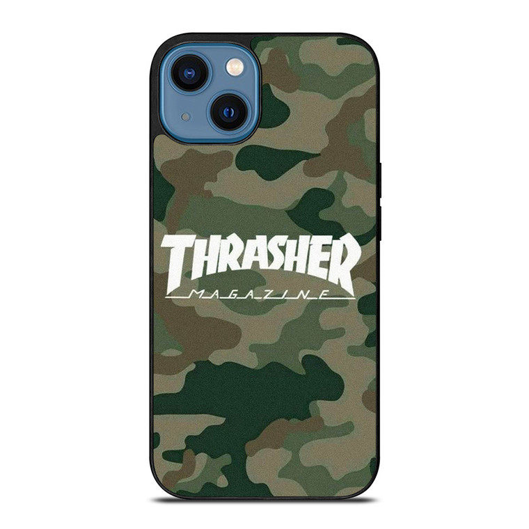 THRASHER SKATEBOARD CAMO iPhone 14 Case Cover