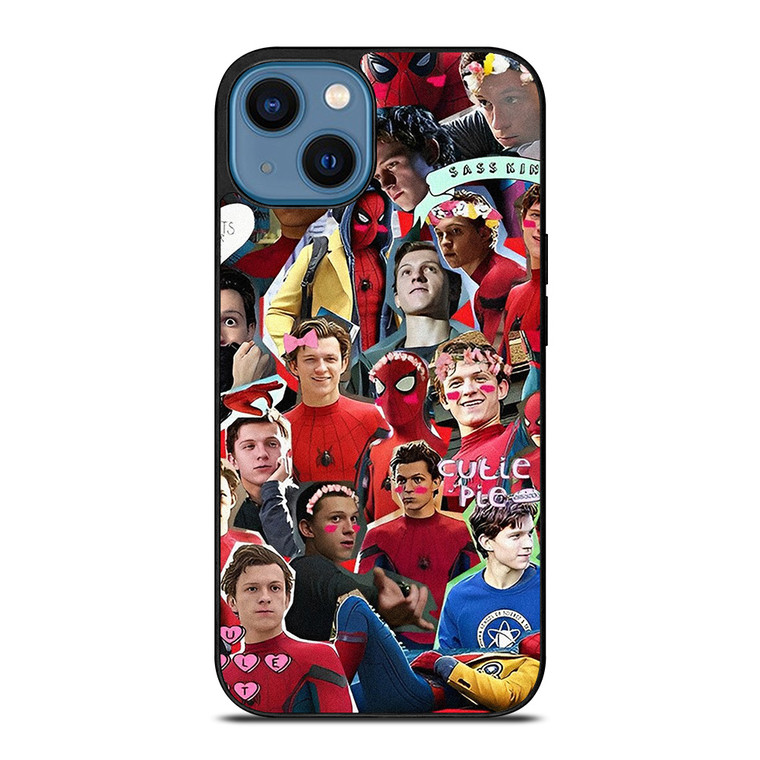 TOM HOLLAND SPIDERMAN COLLAGE iPhone 14 Case Cover