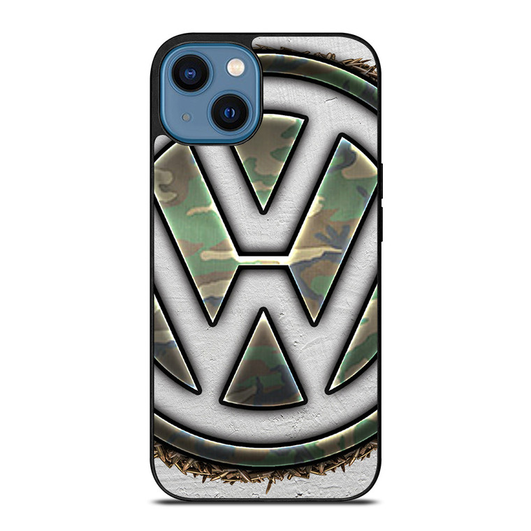 VOLKSWAGEN VW CAMO LOGO iPhone 14 Case Cover