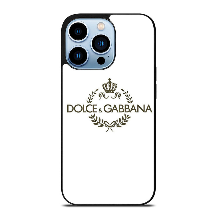 DOLCE AND GABBANA WHITE LOGO iPhone 13 Pro Max Case Cover