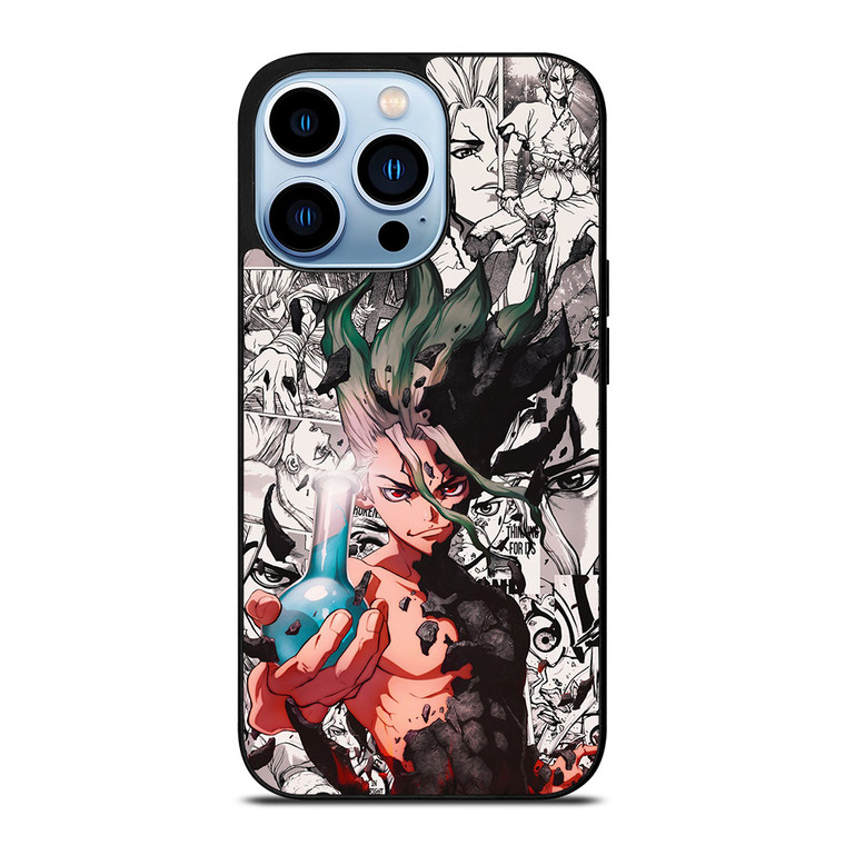DR STONE ANIME BLACK WHITE iPhone 13 Pro Max Case Cover