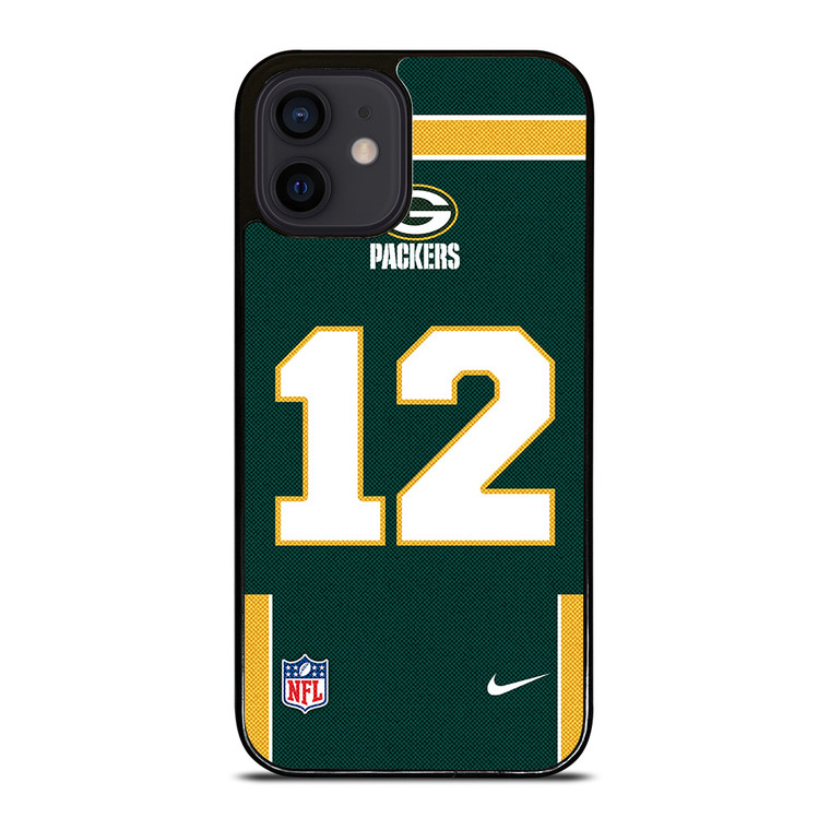 GREEN BAY PACKERS AARON RODGERS 12 NFL NIKE iPhone 12 Mini Case Cover