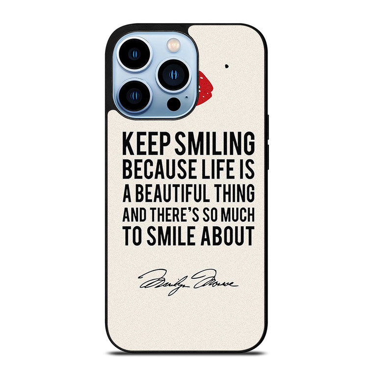 MARILYN MONROE QUOTES iPhone 13 Pro Max Case Cover