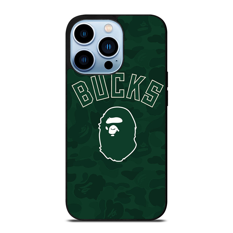 MILWAUKEE BUCKS X BAPE CAMO iPhone 13 Pro Max Case Cover MILWAUKEE BUCKS X BAPE CAMO iPhone 13 Pro Max Case Cover