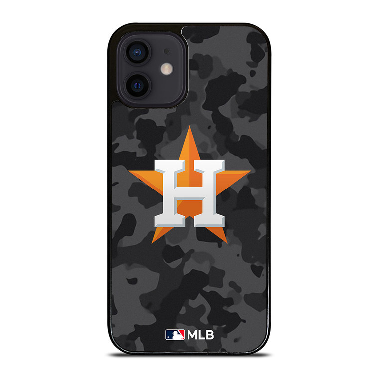 HOUSTON ASTROS BASEBALL BLACK CAMO iPhone 12 Mini Case Cover