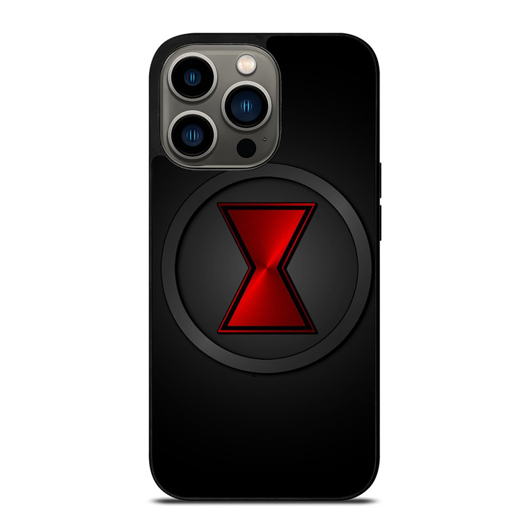 BLACK WIDOW METAL LOGO iPhone 13 Pro Case Cover