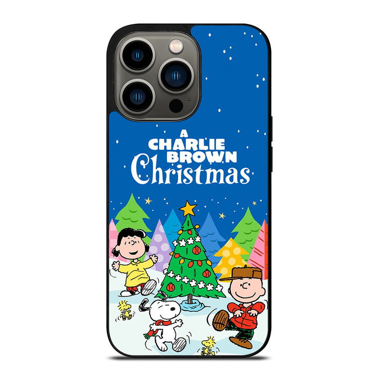CHARLIE BROWN SNOOPY CHRISTMAS CARTOON iPhone 13 Pro Case Cover