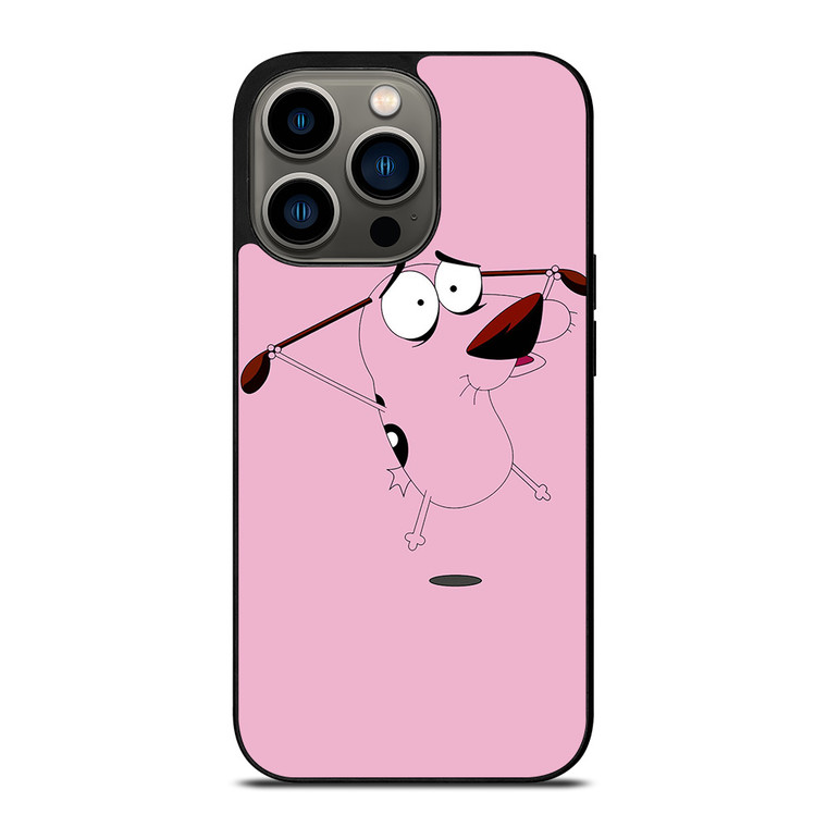 COURAGE THE COWARDLY DOG FLAT iPhone 13 Pro Case Cover