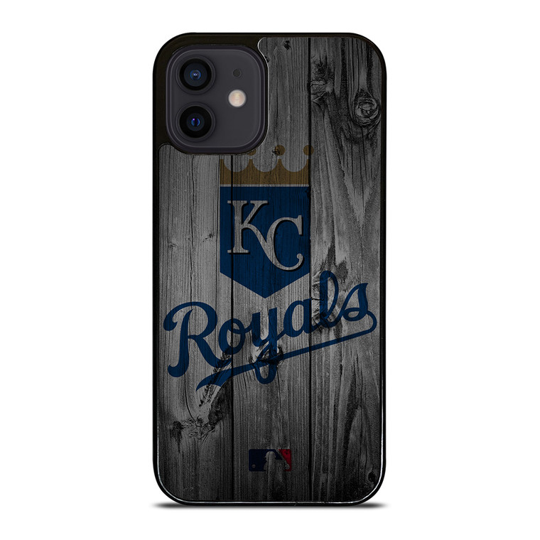 KANSAS CITY ROYALS BASEBALL MLB WOOD LOGO iPhone 12 Mini Case Cover