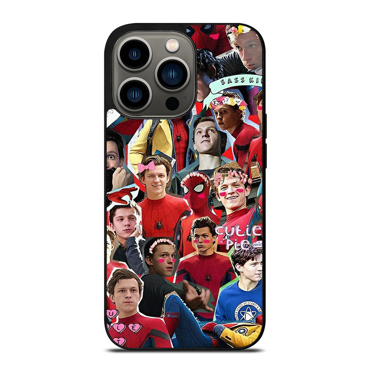 TOM HOLLAND SPIDERMAN COLLAGE iPhone 13 Pro Case Cover